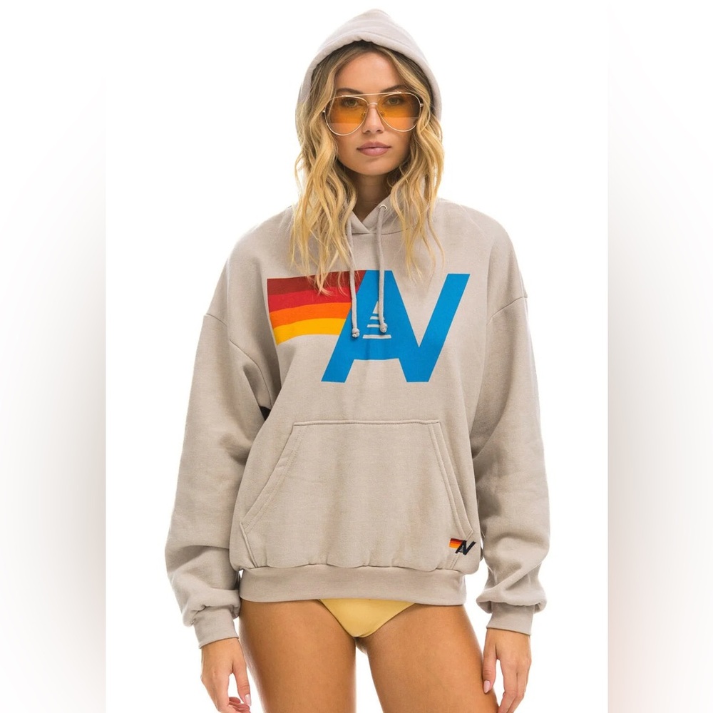 Aviator Nation Beige Hoodie